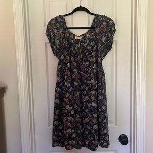 Universal Thread Dress- size Large-navy floral-brand new with tags
